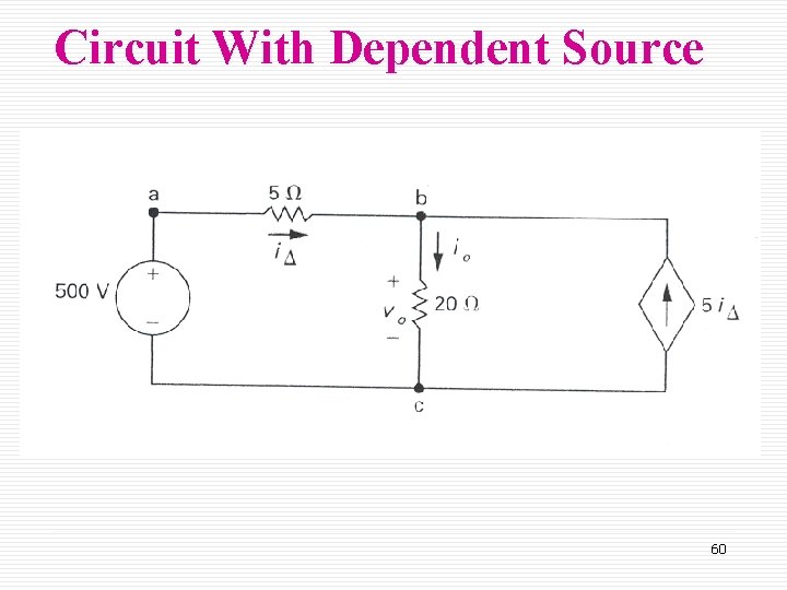Circuit With Dependent Source 60 