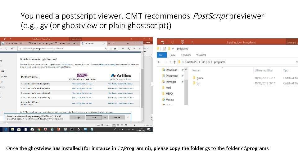 You need a postscript viewer. GMT recommends Post. Script previewer (e. g. , gv