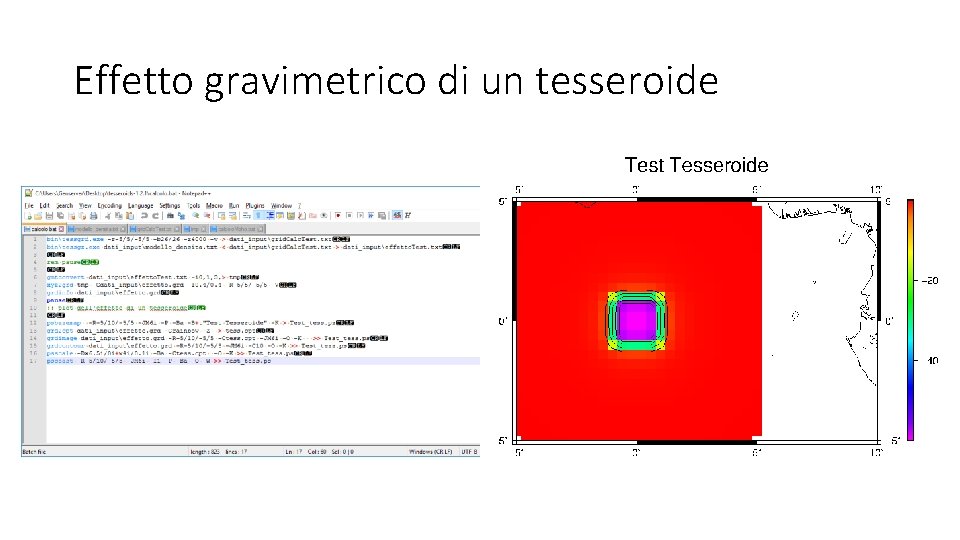 Effetto gravimetrico di un tesseroide 