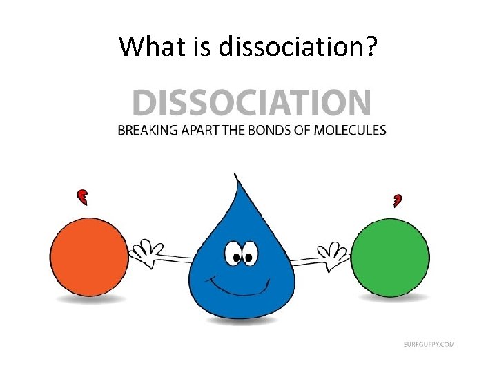 What is dissociation? 