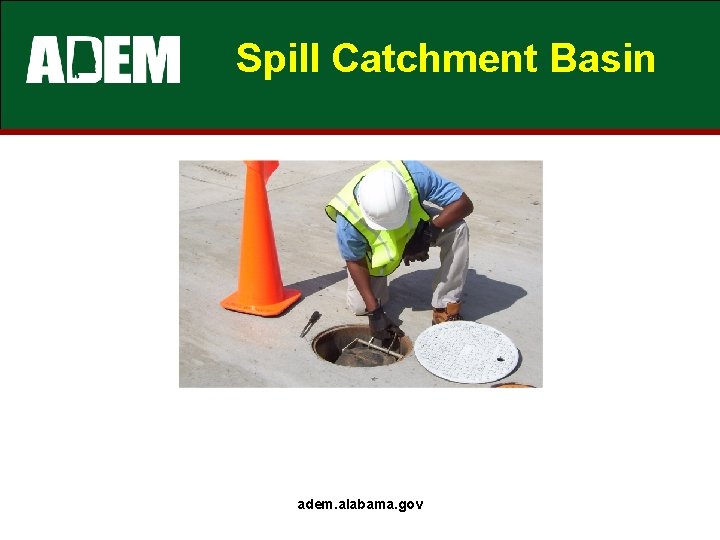 Spill Catchment Basin adem. alabama. gov 