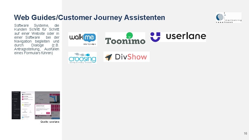 Web Guides/Customer Journey Assistenten Software Systeme, die Kunden Schritt für Schritt auf einer Website Web Guides/Customer Journey Assistenten Software Systeme, die Kunden Schritt für Schritt auf einer Website