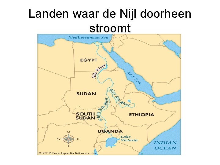 Landen waar de Nijl doorheen stroomt 