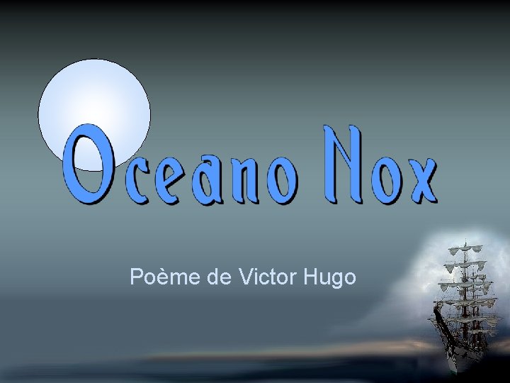 Poème de Victor Hugo 