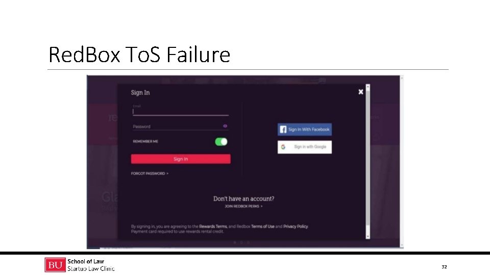 Red. Box To. S Failure 32 