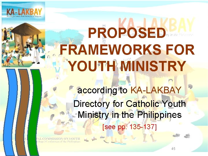 PROPOSED FRAMEWORKS FOR YOUTH MINISTRY according to KA-LAKBAY Directory for Catholic Youth Ministry in