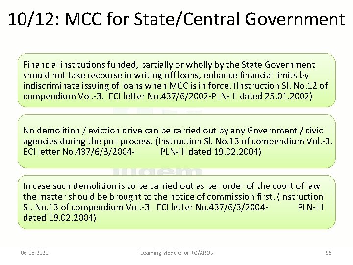 10/12: MCC for State/Central Government Financial institutions funded, partially or wholly by the State