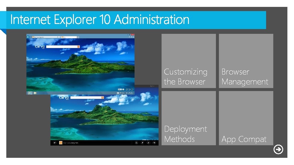 Customizing the Browser Management Deployment Methods App Compat 