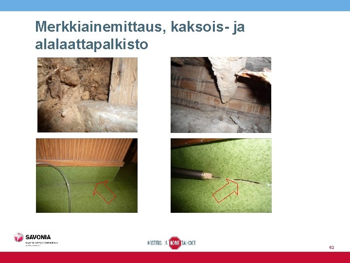 Merkkiainemittaus, kaksois- ja alalaattapalkisto 52 