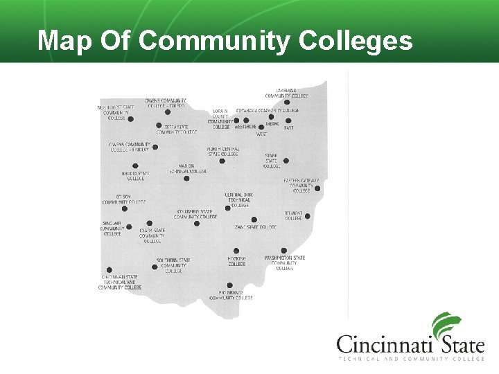 Map Of Community Colleges 
