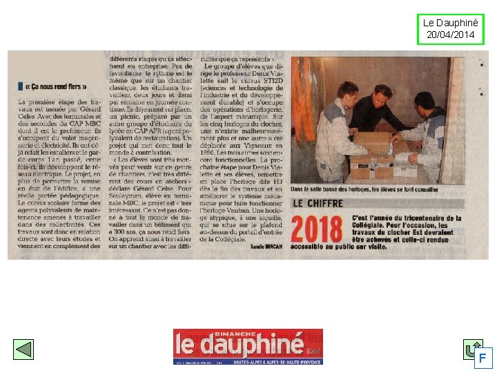 Le Dauphiné 20/04/2014 F 