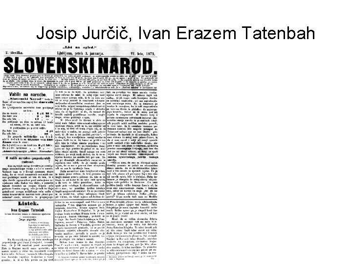 Josip Jurčič, Ivan Erazem Tatenbah 