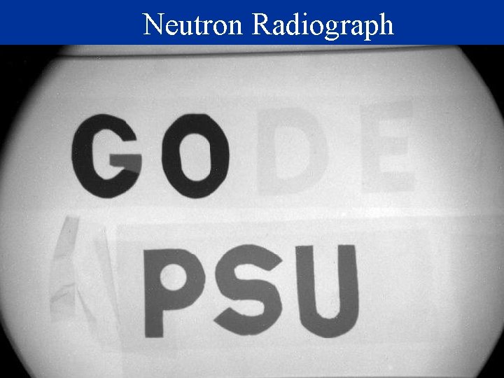 Neutron Radiograph 