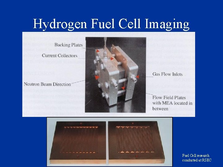 Hydrogen Fuel Cell Imaging Fuel Cell research conducted at RSEC 