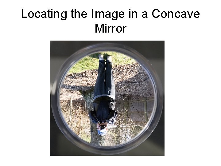 Locating the Image in a Concave Mirror 