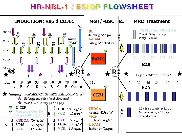 INDUCTION: Rapid COJEC R 0 4 x 150 mg/m²/d p. o. harvest VP 16