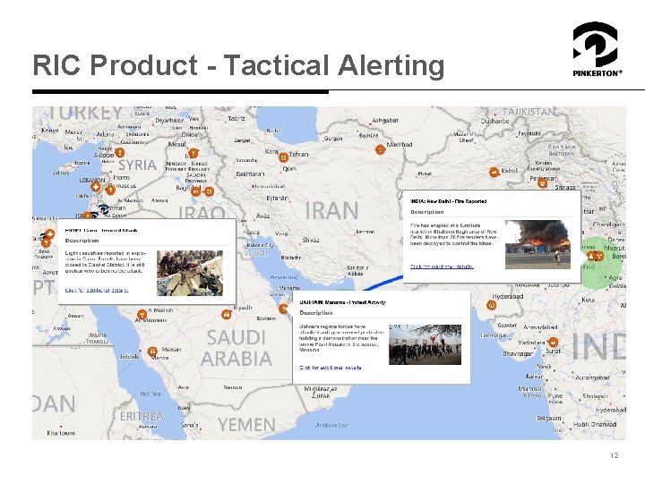 RIC Product - Tactical Alerting 12 