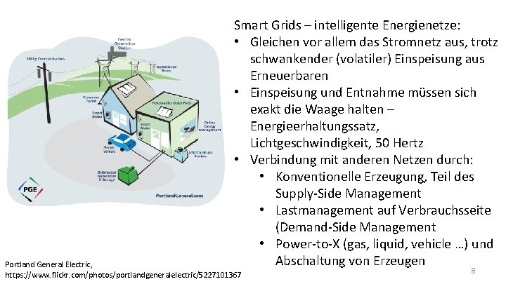Smart Grids – intelligente Energienetze: • Gleichen vor allem das Stromnetz aus, trotz schwankender