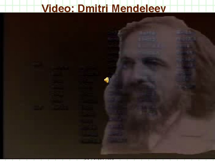 Video: Dmitri Mendeleev 10 3. 3 Periodic Table 9. 17. 00 1: 37 PM