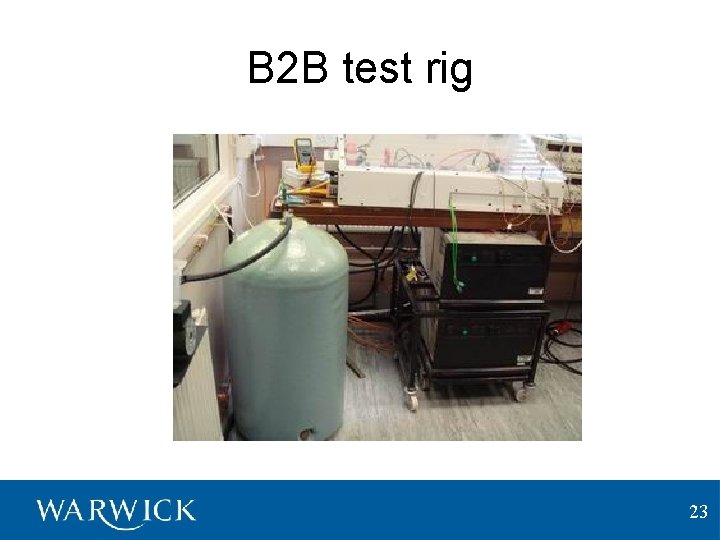 B 2 B test rig 23 
