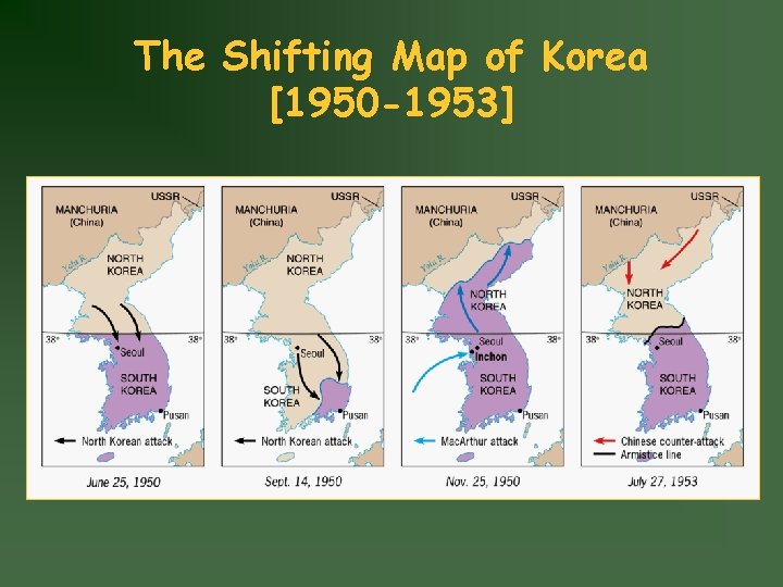 The Shifting Map of Korea [1950 -1953] 