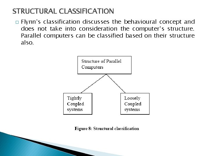 STRUCTURAL CLASSIFICATION � Flynn’s classification discusses the behavioural concept and does not take into
