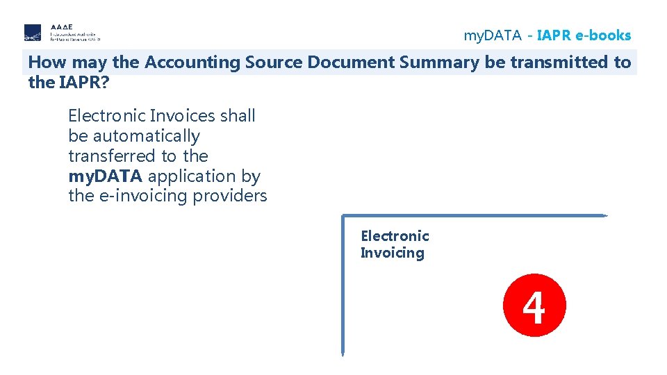 my. DATA - IAPR e-books How may the Accounting Source Document Summary be transmitted