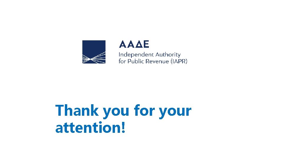 Thank you for your attention! 