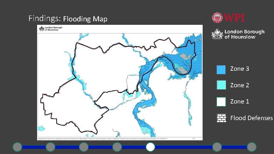 Findings: Flooding Map Zone 3 Zone 2 Zone 1 Flood Defenses 