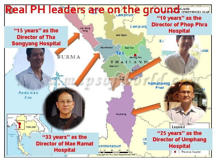 Real PH leaders are on the ground “ 15 years” as the Director of