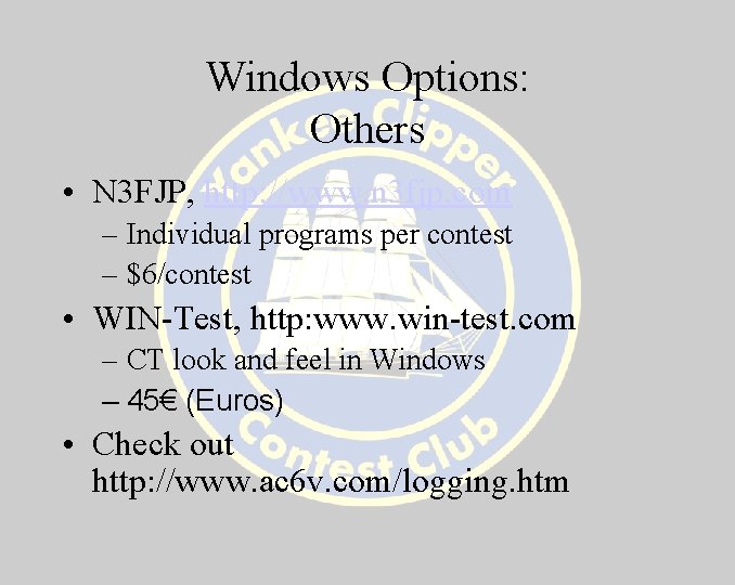 Windows Options: Others • N 3 FJP, http: //www. n 3 fjp. com –