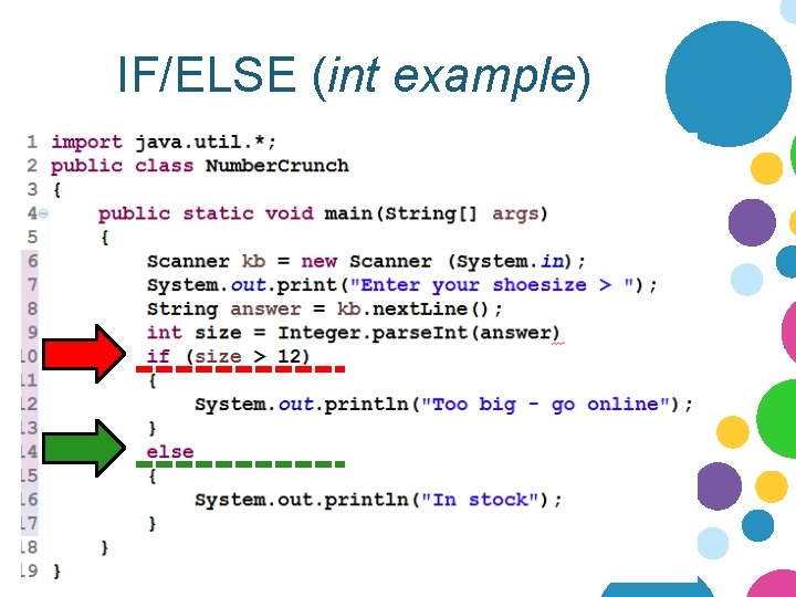 IF/ELSE (int example) 