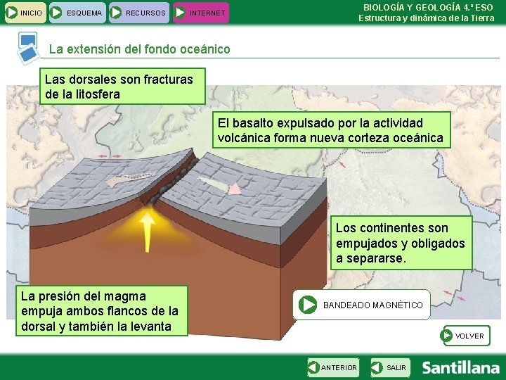  INICIO ESQUEMA RECURSOS BIOLOGÍA Y GEOLOGÍA 4. º ESO Estructura y dinámica de