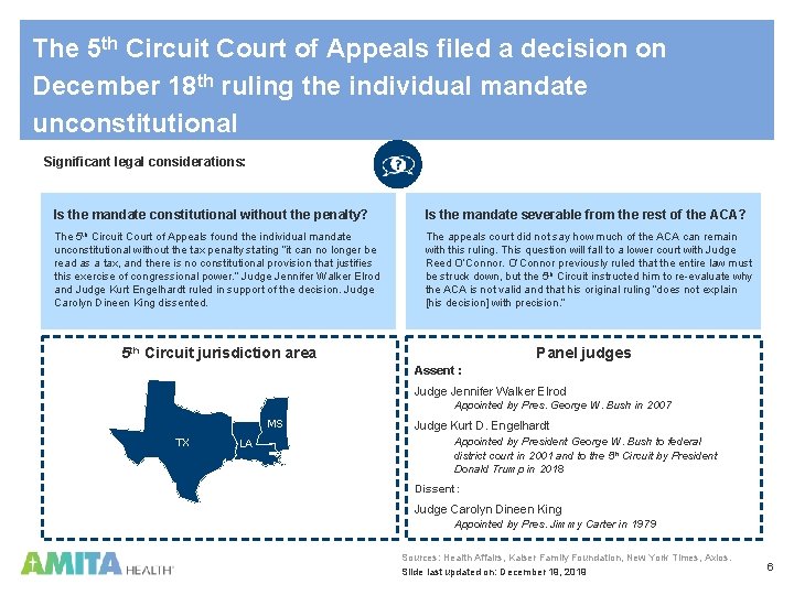 The 5 th Circuit Court of Appeals filed a decision on December 18 th