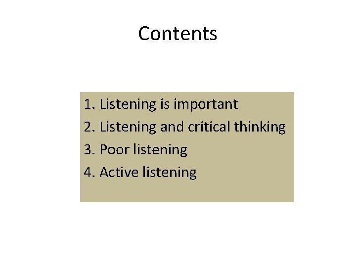 The Art of Public Speaking Chapter 3 Listening