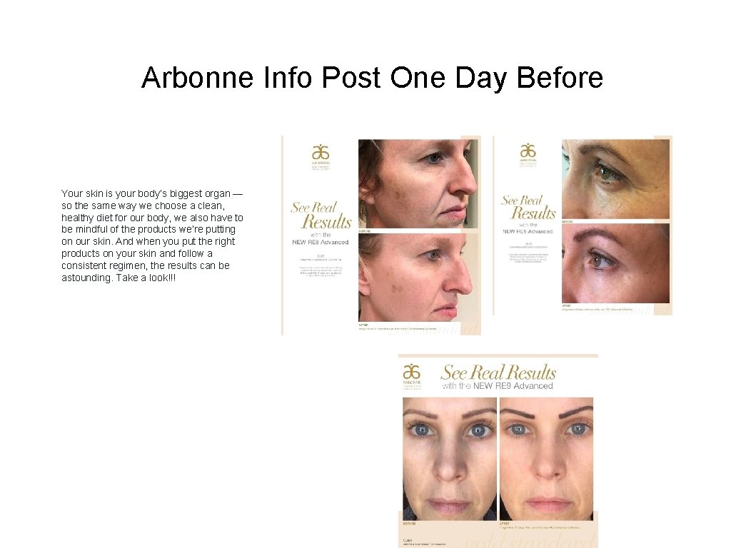 Arbonne Info Post One Day Before Your skin is your body’s biggest organ — Arbonne Info Post One Day Before Your skin is your body’s biggest organ —