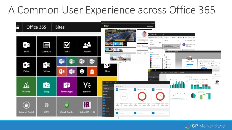 A Common User Experience across Office 365 