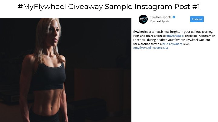 #My. Flywheel Giveaway Sample Instagram Post #1 