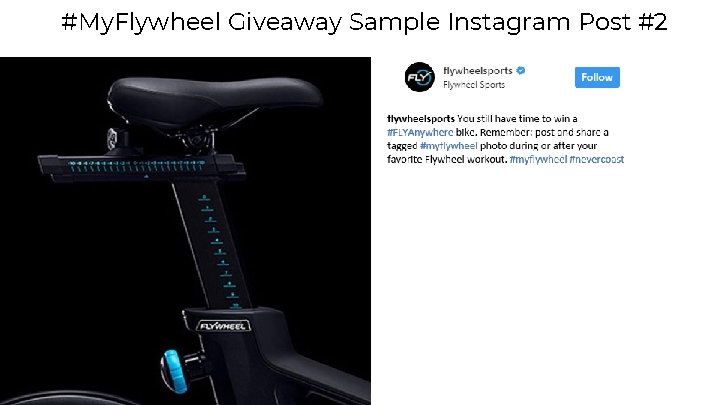 #My. Flywheel Giveaway Sample Instagram Post #2 