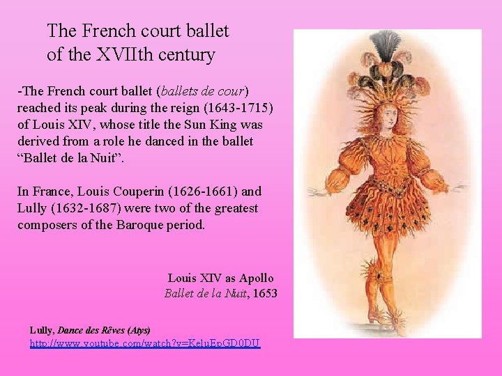 The French court ballet of the XVIIth century -The French court ballet (ballets de