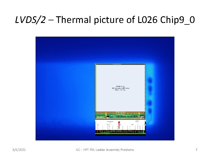 LVDS/2 – Thermal picture of L 026 Chip 9_0 3/6/2021 GC - HFT PXL