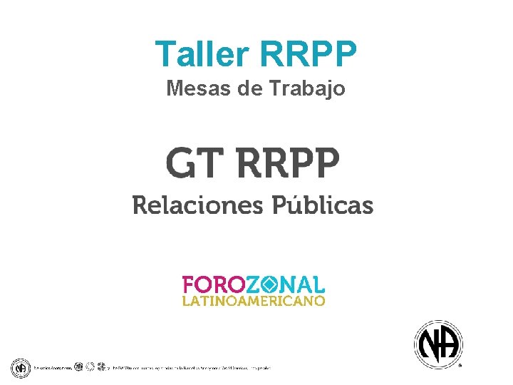 Taller RRPP Mesas de Trabajo 