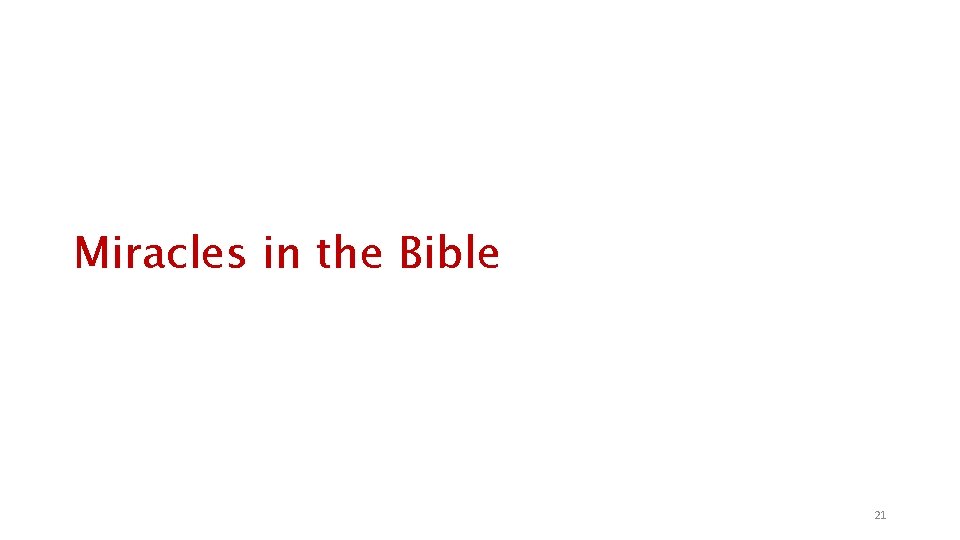 Miracles in the Bible 21 