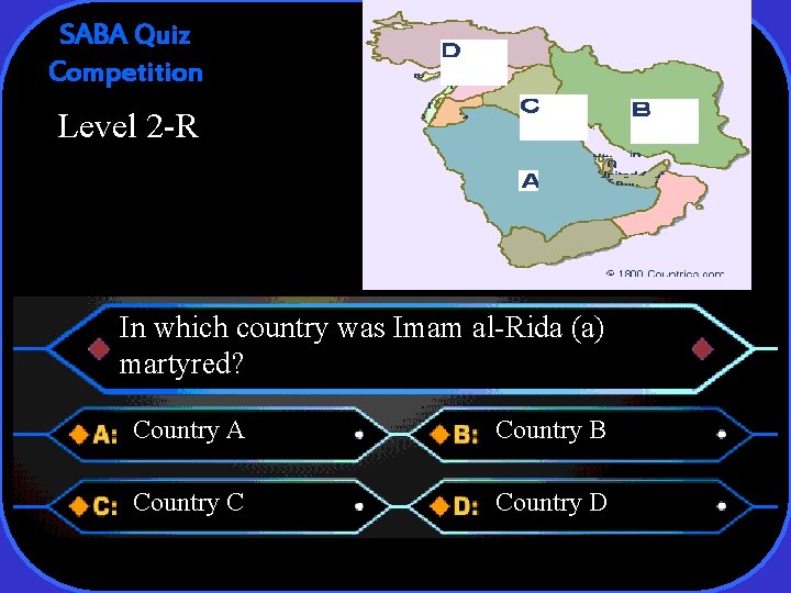 SABA Quiz Competition Level 2 -R In which country was Imam al-Rida (a) martyred?