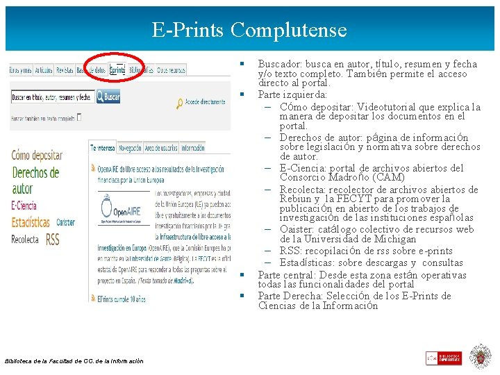 E-Prints Complutense § § Biblioteca de la Facultad de CC. de la Información Buscador: