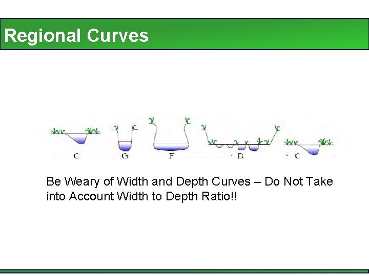 Regional Curves Be Weary of Width and Depth Curves – Do Not Take into