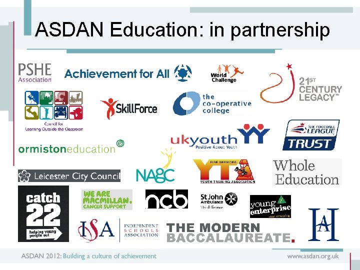 ASDAN Education: in partnership 