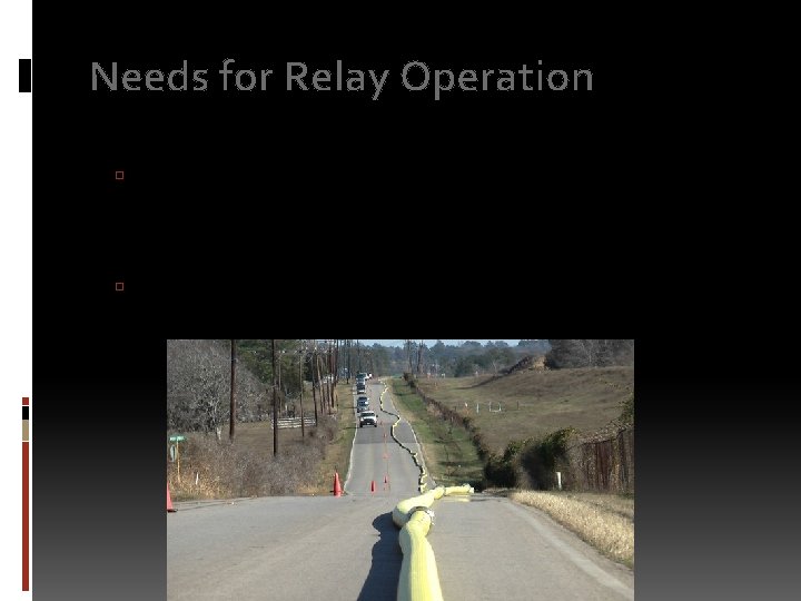 Needs for Relay Operation When do we need to set up relay operations? Essentially