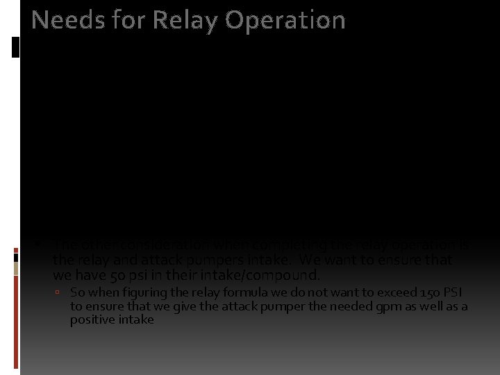 Needs for Relay Operation When supplying another engine/relay operation, you need to figure out