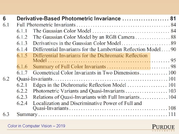 Color in Computer Vision – 2019 